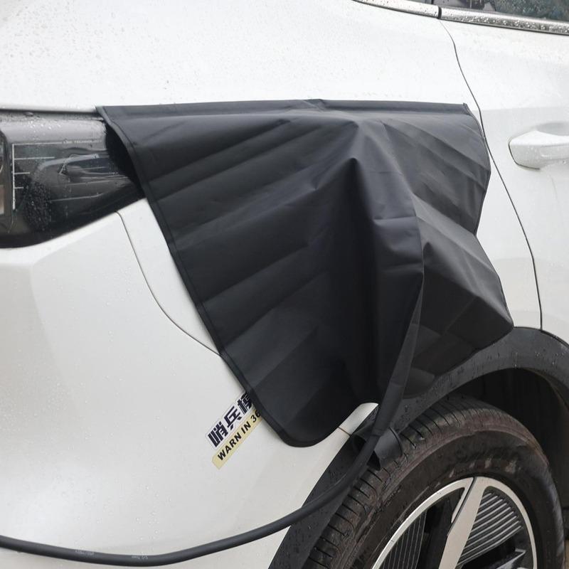 Magnetic Car Charging Rain Cover EV Charger Port Waterproof Oxford Cloth Dustproof Sun Rain Protector Electric Vehicle Accessory