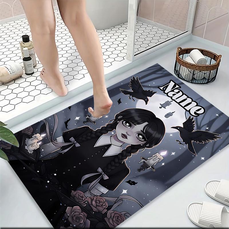 Custom Name "Addams Family: Bubble Gum Night" Carpet Rug Customizable Soft Washable Anti-Slip Home Living Room Sofa Mats Personalized Rug. 0909410