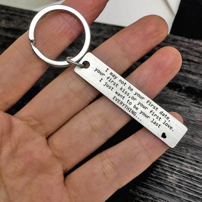 Rectangle Pendant Keychain Key Ring Holder Phone Bag Car Decor