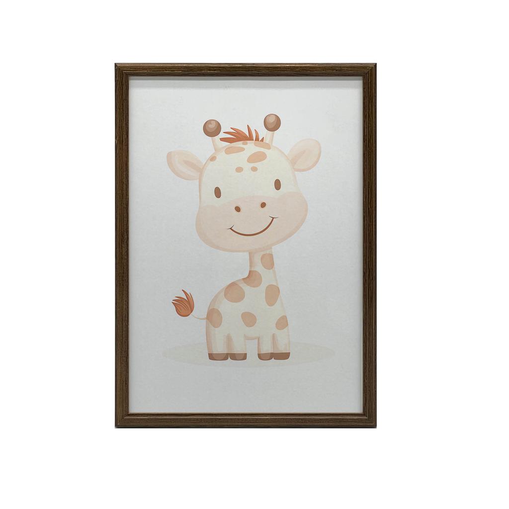 Uśmiechnięta Żyrafa - Plakat Dla Dzieci Uśmiechnięta Żyrafa - Plakat Dla Dzieci, 40X50 Cm, Bez Ramy, Papier Matowy 230 Gsm