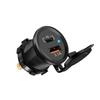 Car Charger with Independent Switch, Fast Charging QC 3.0 PD+USB for Cross-Border & Modified Vehicles