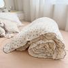 INS Princess Ruffle Edge Gauze 100% Cotton Pillow Case Breathable Duvet Cover Without Filler 3PCS Floral Home Bedding Set