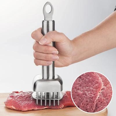 Hochwertiger Profi Fleisch Fleischzartmacher Nadel mit Edelstahl Küchenwerkzeugen Kochzubehör Schweinekotelett Steak Hammer