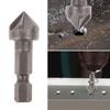 1Pcs/2Pcs 1/2 Hexagonal Handle Woodworking Hole Opener Facer Hole Expanding Deburring Drill Bit