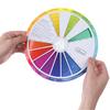 Paper Card Color Mixing Wheel Ink Round Central Circle Rotates Tattoo Nail
