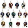 Keychain Pendant Anime Demon Slayer Kimetsu No Yaiba Kamado Tanjirou Double Sided HD Bag Pendant Gift For Fans Cosplay Props Jewelry Gift