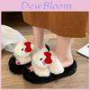 Cute Cartoon Hello Kitty Plush Slippers For Women Stylish Comfortable Autumn Wear