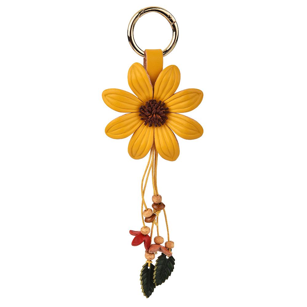 Elegant Cat's Eye Stone Heart Keychain Pendant for Couples - Metal Car Key Chain