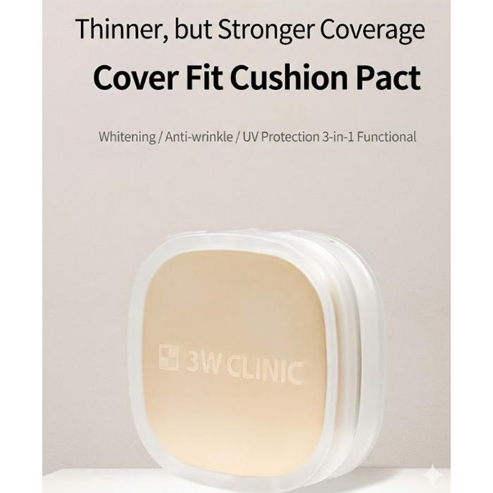 3w Clinic Collagen & Luxury Gold Cover Fit Cushion Pact 10g # Ne. 2 (3 Možnosti)