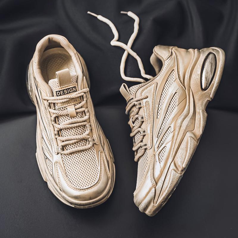 Mode CYYTL Heren Sneakers Casual Schoenen Outdoor Wandelen Ademend Tennis Mode Sport Hardlopen Luxe Platform Instappers Zomer Designer