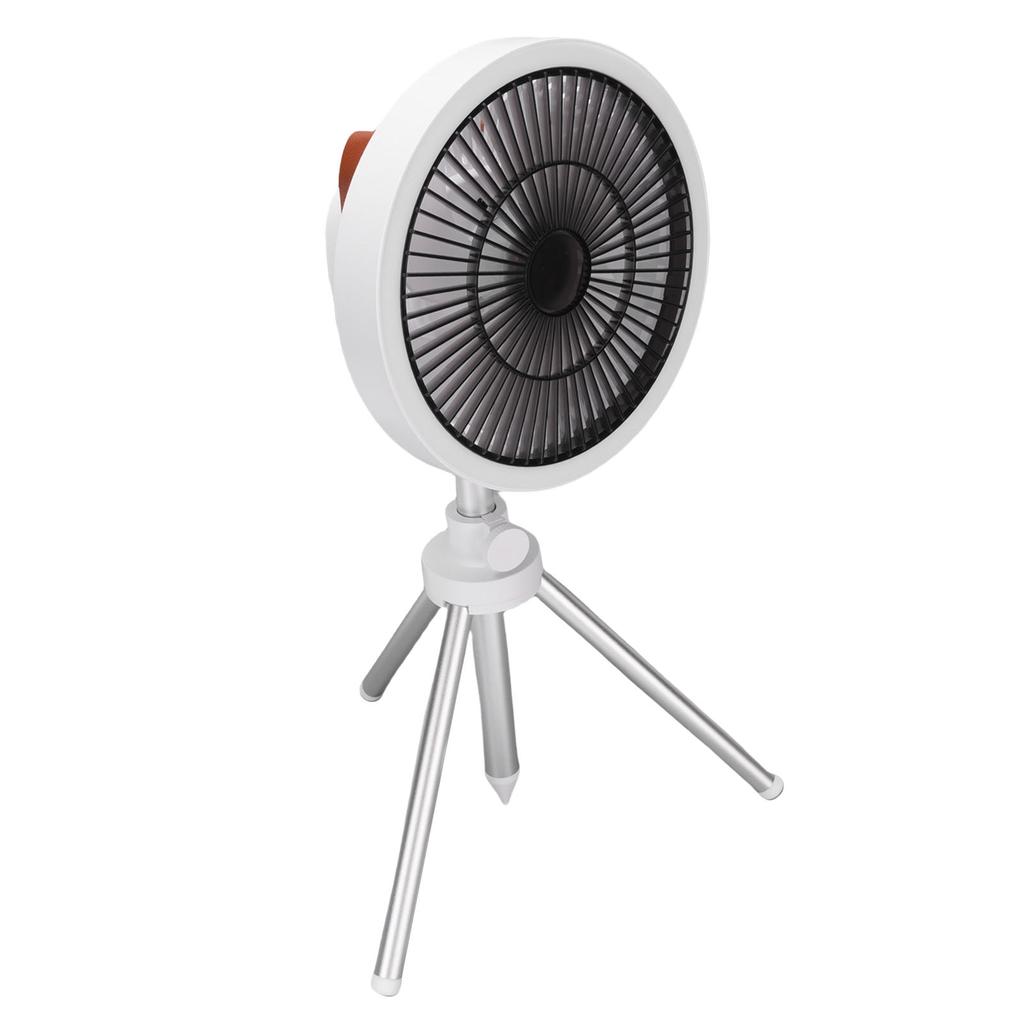 Camping Fan with Tripod 3 In 1 3 Speeds Oscillating Portable Standing Outdoor Fan with Light and Phone  R for Tent Fishing Picnic