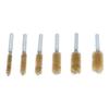 6PCS Bore Brush 4in Rust Proof Twisted Wire Cleaning Brush with 1/4in Hex Shank for Electric Drill Impact Driver