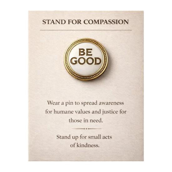 

Be Good Ice Out Badge Supports Kindness Positive Mental Health Inspirational Round Memorial Pin Birthday Gift