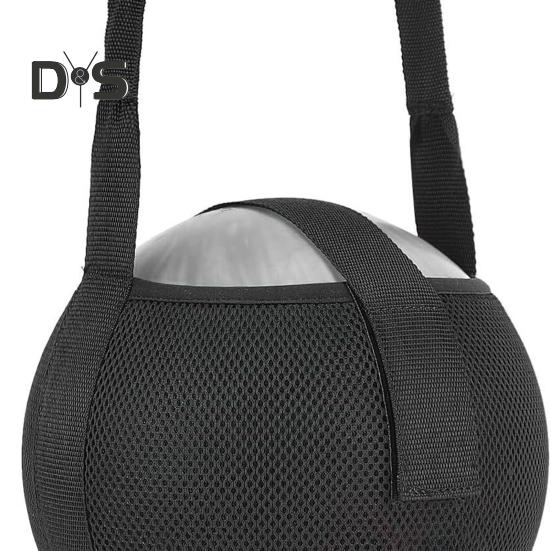 Bowling Mesh Bag Single Bowling Ball Bag with Reinforced Handle Black Bowling Ball Carry Bag for Gym Practice Training