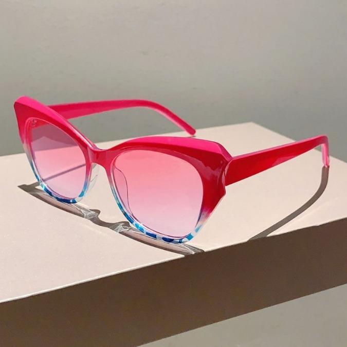 Cat-Eye Vintage Sonnenbrille Damen Marke Designer Mode Verlauf Sonnenbrille Weiblich Retro Spiegel Outdoor Shades Oculos De Sol