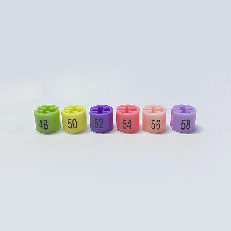 Colored Number Size Clip for Clothing Display - Round Grain Plastic Marker