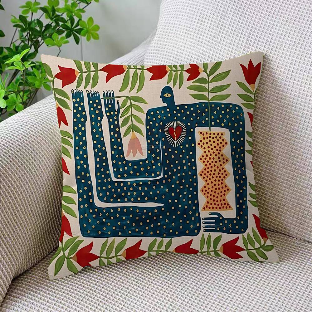 Ägypten Buntes Abstraktes Tiger Büro Kissen Kissenbezug Auto Kissenbezug 45X45CM Lendenkissen Bezug Sofakissenbezug