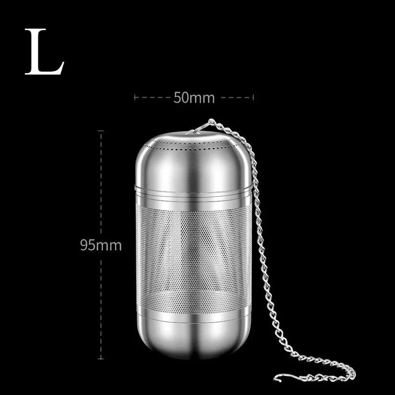 316 Stainless Steel Tea Strainer Spice Seasoning Ball Strainer Teapot Fine Mesh Filter Teahouse Hot Pot Seasoning Accessories