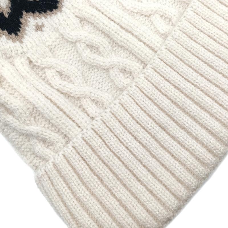Warm Acrylic Knitted Hat with Color Block and PomPoms for Winter Comfortable Wear Adult and Kids Elastic Pullover Hat