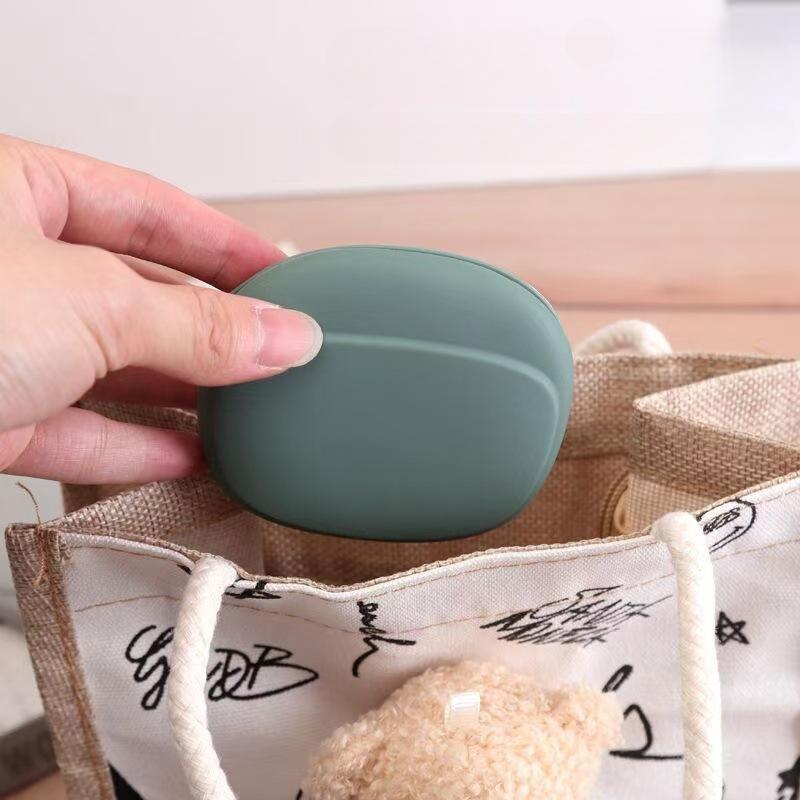 Silicone Storage Bag Portable Data Cable Storage Boxes Headphone Charger Storage Box Key Lipstick Holder Travel Wire Organizer