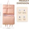 Hanging Storage Organizer with 6 Pockets, Portable and Foldable Closet Organizer for Easy Storage (Off- white)