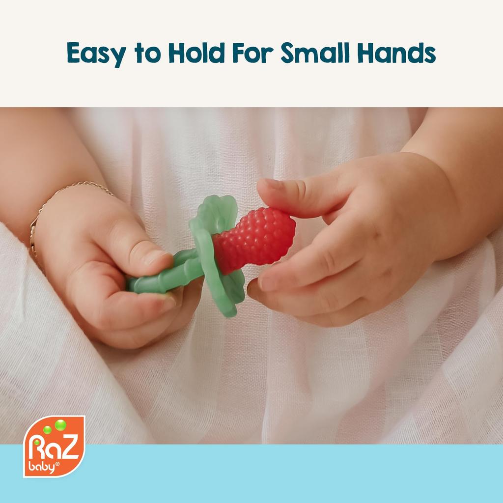 RaZbaby Raspberry Teether Strawberry Teether [Product]