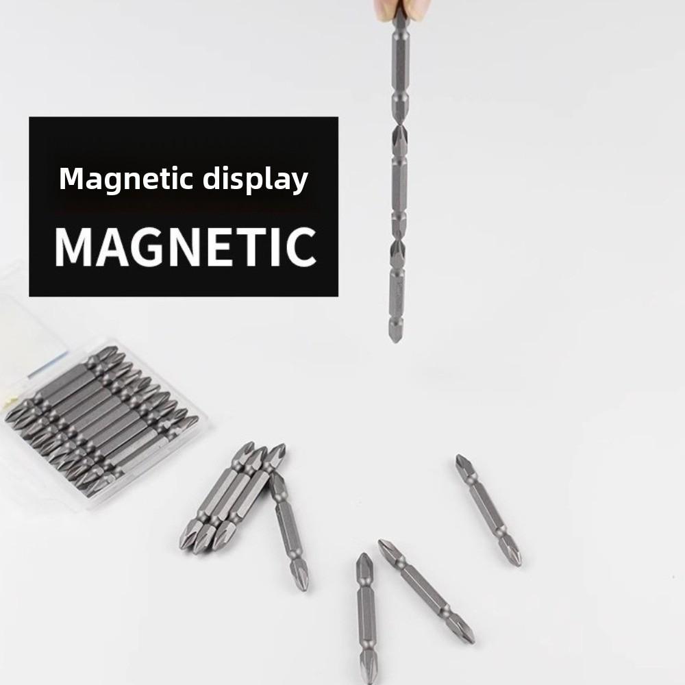 10pcs Ultra-hard Magnetic Phillips Head Screwdriver Sandblasted Electric Screwdriver