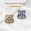 Broche de Cosplay de Insígnia de Policial de Zootopia Judy Hopps