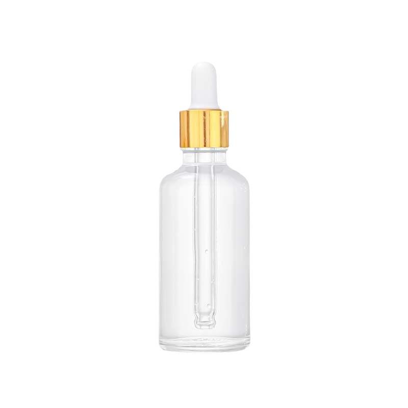 Erhältlich: 50ml klare Glasflasche für ätherische Öle, 30ml Probenflasche, Gummipipettenflasche für Seren und Kosmetika.