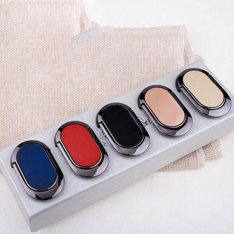 Luxury Metal Mobile Phone Socket Holder Universal 360 Degree Rotation Finger Ring Support Magnetic Car Bracket Stand Accessories