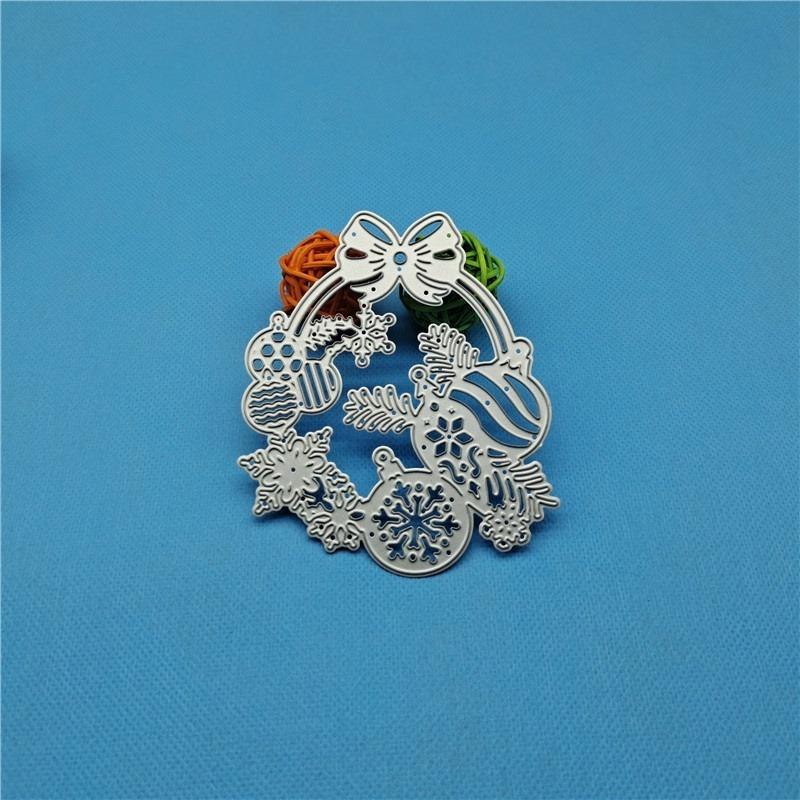 DIY christmas snowflake hanging fruit combination Metal Embossed carbon steel knife die cutting paper die etching cutting knife die