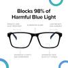 Intellilens Computer Glasses for Eye Protection | Reading Glasses for Men | Blue Light Blocking Glasses Spectacle | UV Protection Glasses | For Unisex