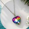 Pendant Fashion Bohemian Heart Shape Rose Flower Thanksgiving Perfect Ornament Gift Necklace