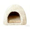 New Flannel Pet Bed Cozy Cave Nest Warm Cat House Soft Pet Mattress Indoor Use