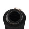 45mm Angled Sponge Air Filter for Motorcycle/ATV - Black, Compatible with Various Models