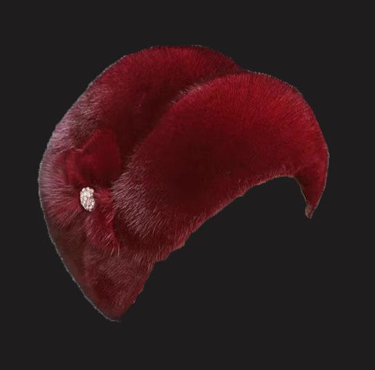 Children's autumn and winter foreign style imitation mink hair grandma hat warm fashion old lady headhat