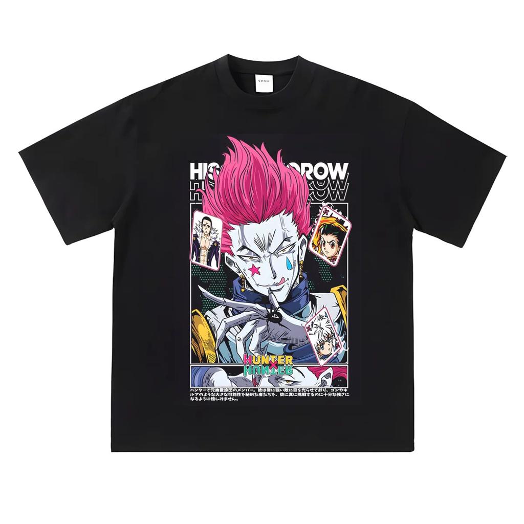 Hunterxhunter Tshirt Personality Clothes Year Round Clothing Oversized Couples Unisex Y2k Short Sleeves Hot Product Couples Gift