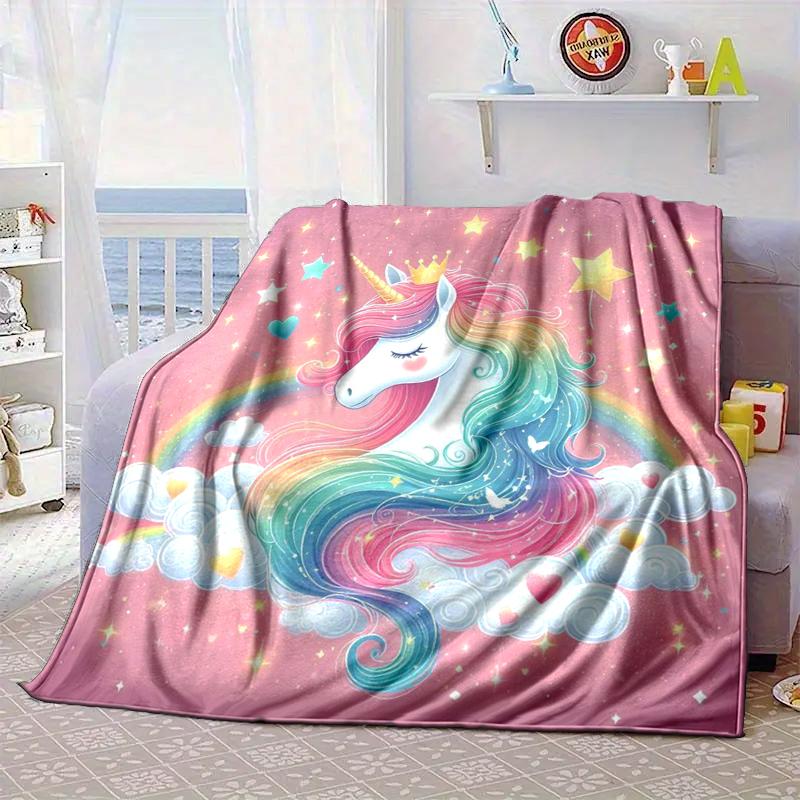Magical Unicorn Fantasy Blanket Flannel Blanket Throw Blanket Sofa Cover Blanket Soft Premium Blanket Picnic Blanket Tv Blanket Gifts