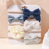 5Pcs/lot Baby Elastic Nylon Headband Newborn Sweet Flower Lace Bow Hair Bands for Babe Infant Toddler Soft Girl Hair Accessories