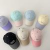 2026 Korean Dopamine Color Block Letter Embroidery Baseball Cap Unisex Face Slim UV Sun Peaked Hat