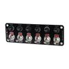 3 Gang/6 Gang Toggle Switch Panel 12V/24V On/Off Rocker Toggle Switch with 10A Fuse Racing Cars RV Camper Marine Boat Yacht