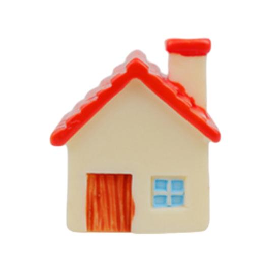 Yousheng Miniature Cottage Dollhouse Accessories Mini Resin House Micro Landscape for Plant Pot Fairy Garden DIY