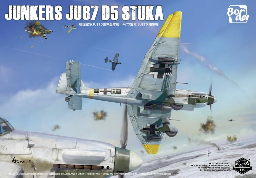 Model Border Junkers Ju87 D5 Stuka Plastikowy Model BF012 1/35 (Samolot)