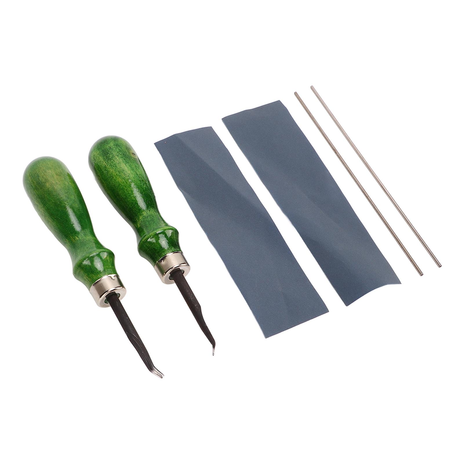 

Edge Skiving Beveler Tools Incisive High Hardness Wooden Handle 2 Sizes Leather Craft Edge Cutting