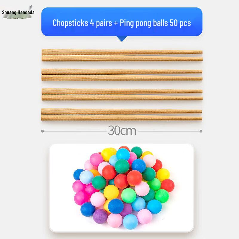 Chopstick Ping Pong Ball Team Game Set
