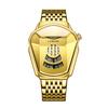 Watch Men'S Personality Trend Creative Versatile Fashion Steel Belt High Value New Concept Cool Quartz Watch