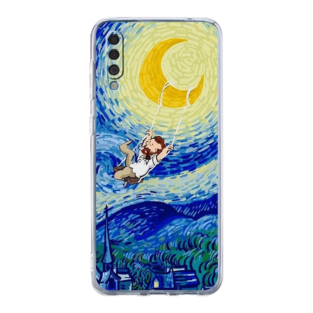 Art Aesthetic Van Gogh Starry Phone Case For Samsung Galaxy A52 A50 A70 A10 A30 A40 A20S A20E A02S A12 A22 A72 A32 5G A04s Cover