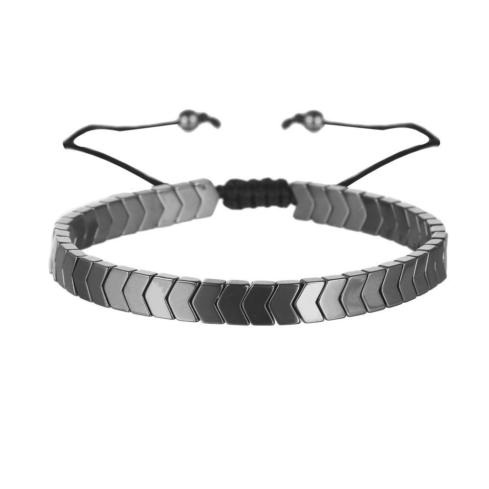 Moda frisada pulseiras coração seta redonda contas pulseira feminino masculino jóias presente MYY