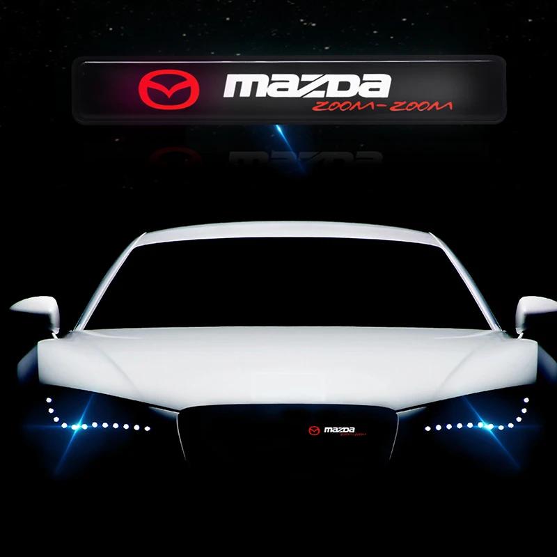 LED Car Front Grille Emblem Badge Light for Mazda Logo MX5 CX9 CX7 CX5 MX3 Atenza Axela 2 3 323 5 6 RX8 RX7 Speed 6 Accessories h5