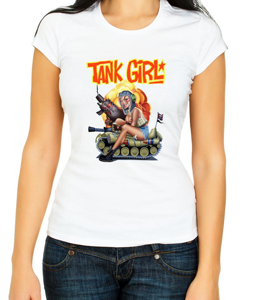 

Tank Girl, 3/4 Short Sleeve T Shirt Woman G001 XL